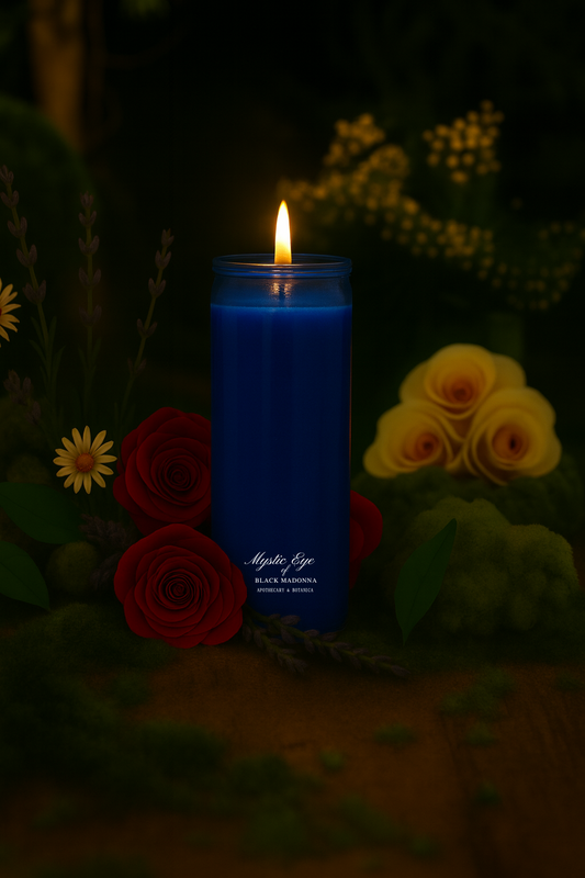 Blue 7 Day Candle