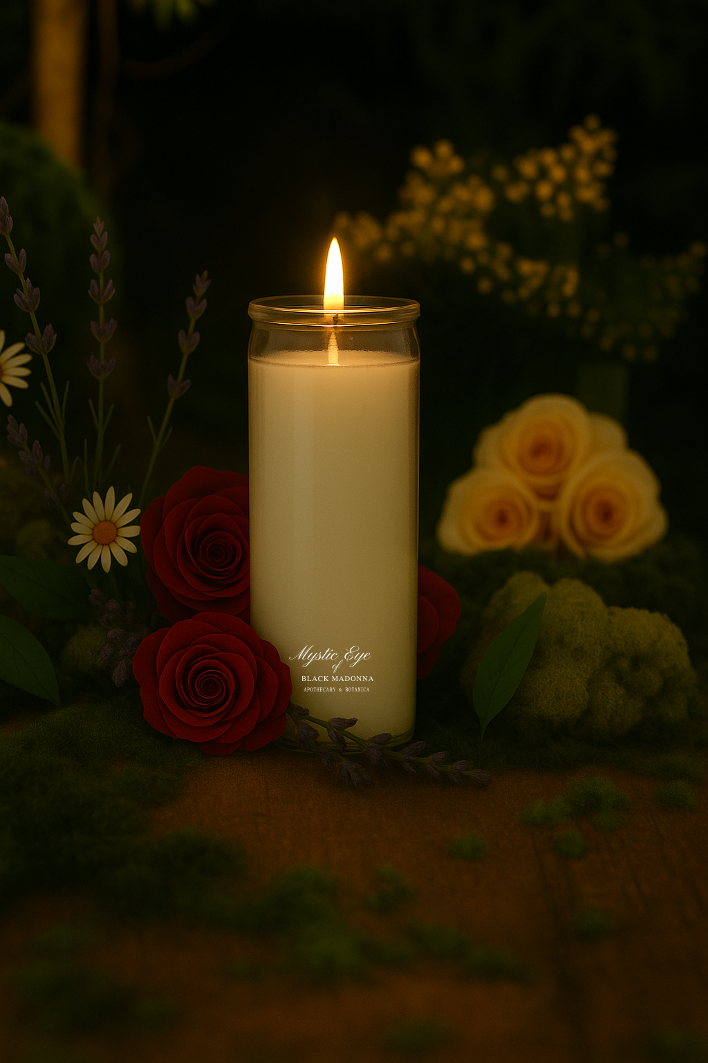 White 7 Day Candle