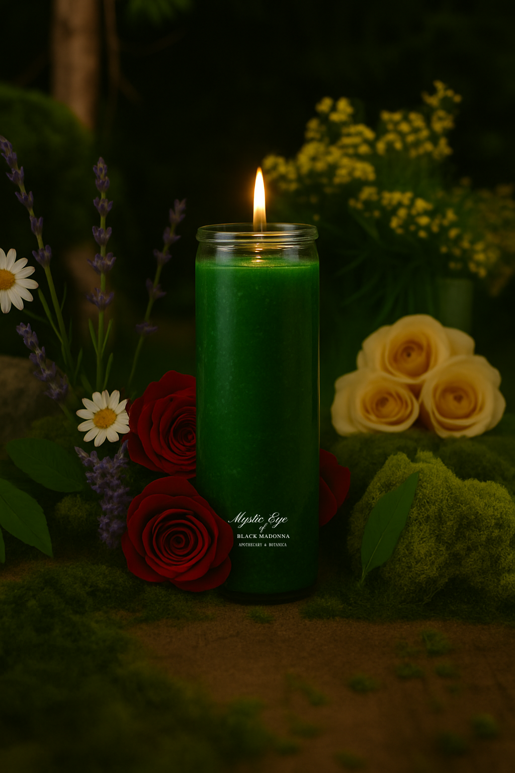 Green 7 Day Candle
