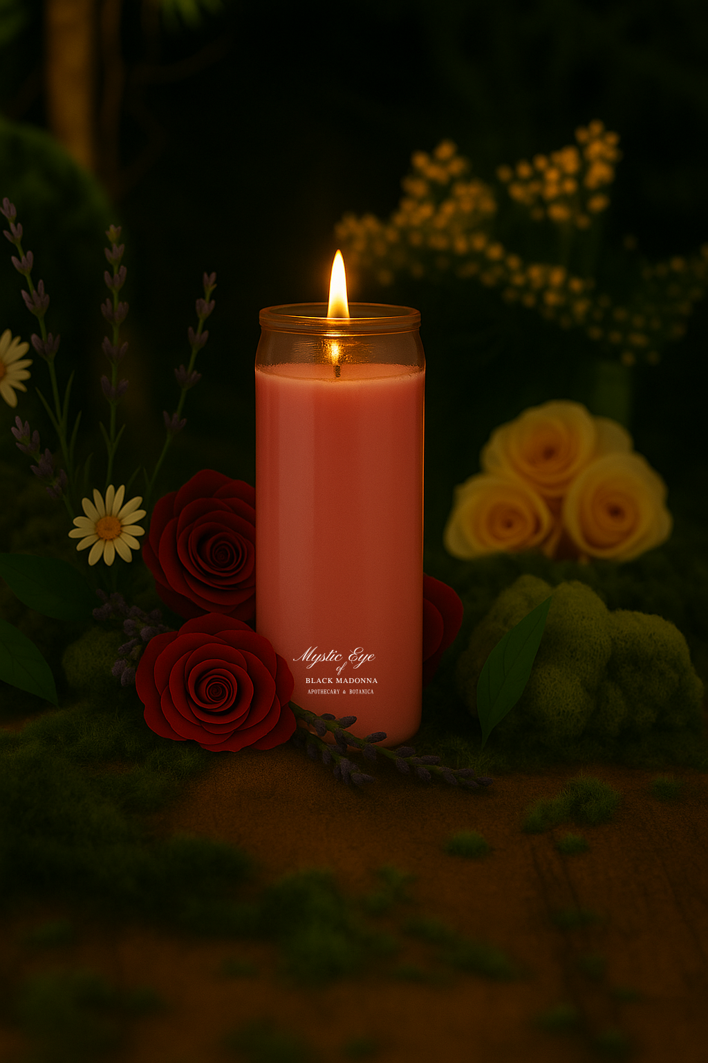Pink 7 Day Candle